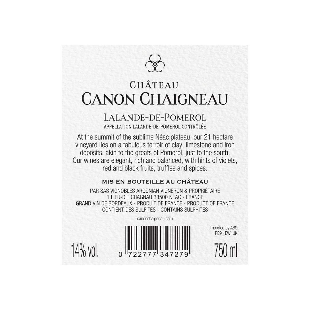 2019 - Grand Vin Château Canon Chaigneau